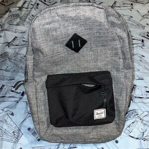 Herschel Supply Company Gray and Black Backpack